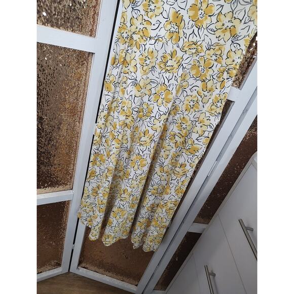 Pact Yellow Floral Midi Dress - Picture 3 of 15